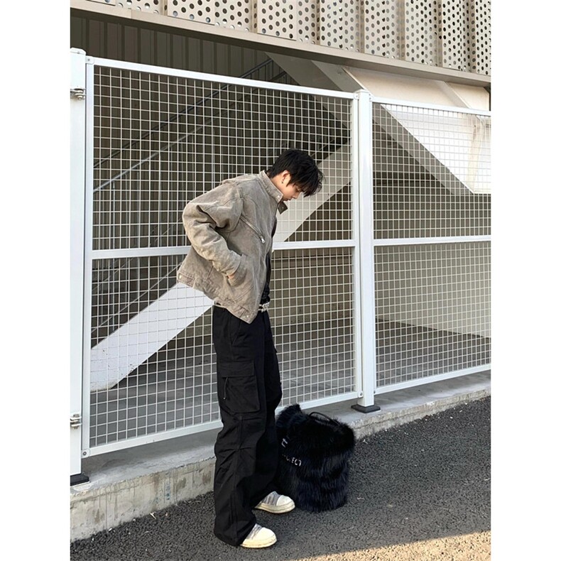 水洗灰色立领牛仔外套男春季复古潮牌拉链短款外套美式夹克W352,男装夹克,星座1116A（原606A-3）