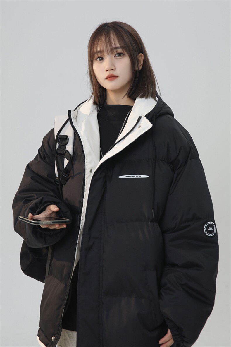 中性风棉衣男女棉服防水小牛津连帽冲锋棉袄三防面包服【1606-P80,男装棉衣,星座207