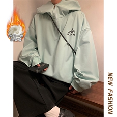 冬款防风防水兔耳朵滑雪服男保暖舒适银狐绒设计感外套M38-P125，男装棉衣，电商A001-1