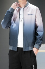 春秋季休闲外套男士潮牌宽松运动棒球领渐变夹克工装DS858T，男装夹克，电商A102