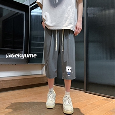 冰丝七分裤男大码速干短裤男五分裤酒店风风格QK72400-P25，男装休闲裤，电商A040