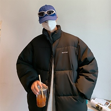 刺绣立领棉衣男加厚男士棉服宽松情侣款棉袄冬季A266-WMY2230-P65，男装棉衣，电商A266