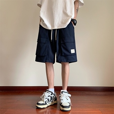 工装短裤男夏季男士休闲裤潮流直筒贴标大口袋A266-TYK2331-P35，男装牛仔裤，电商A266