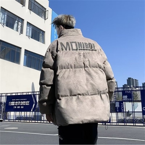 2024年美式高街棉服男冬季加厚棉衣休闲复古棉袄图片