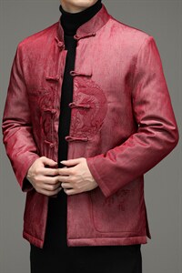 风冬季立领长袖休闲时尚男士唐装羽绒服爸爸装SFT99138-P190,男装羽绒服,电商B212（原钱塘6029）