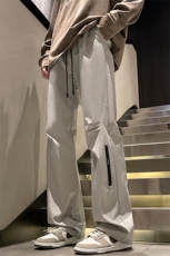 特批28无差价24春季美式街头设计感休闲裤男大码防水直筒裤K1308，男装休闲裤，电商A001-1