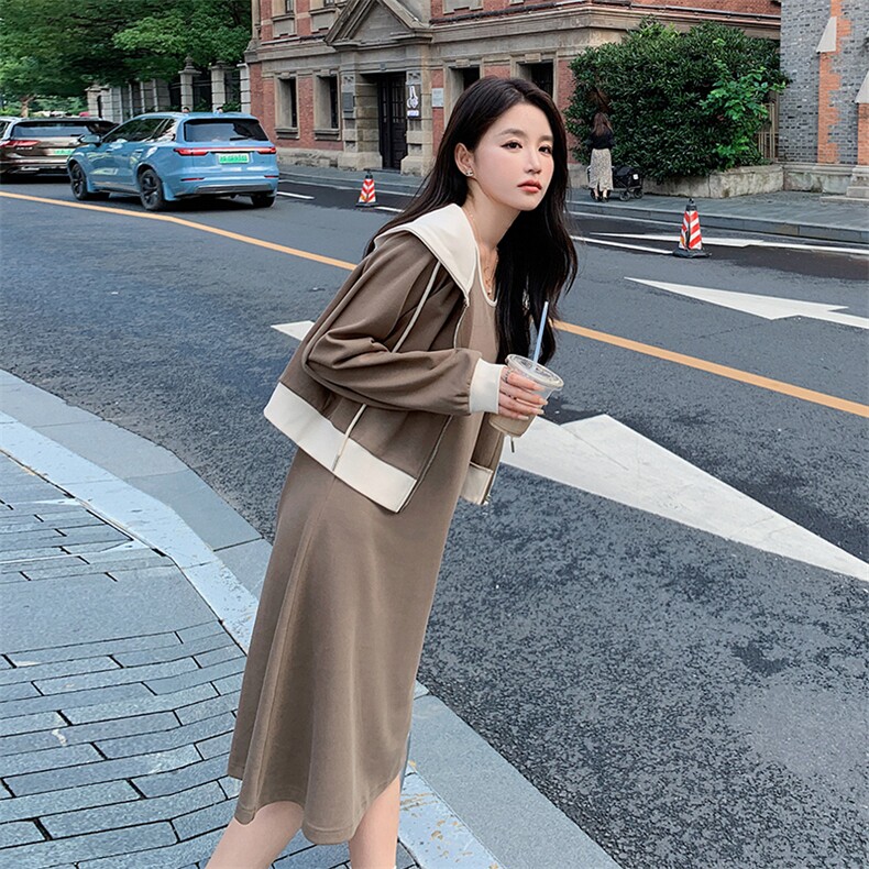 2023年秋季连衣裙卫衣套装B190-82398-P150-K208,女装套装/套裙,一九零