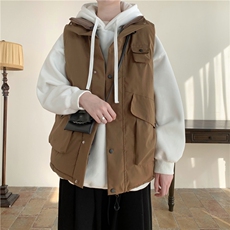 日系cityboy工装棉马甲男冬季新款宽松加厚机能坎肩背心XZ206-P60，男装背心/马甲，星座1007（原301D）