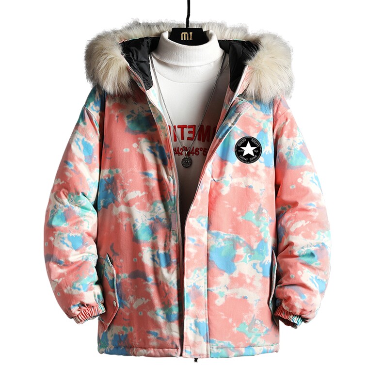 MC49008-P135日系潮衣男大码派克服男工装服外套袄网格,男装棉衣,电商A040A
