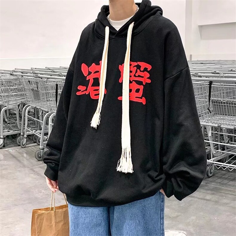 男春季新款卫衣套头连帽卫衣W142P35图片