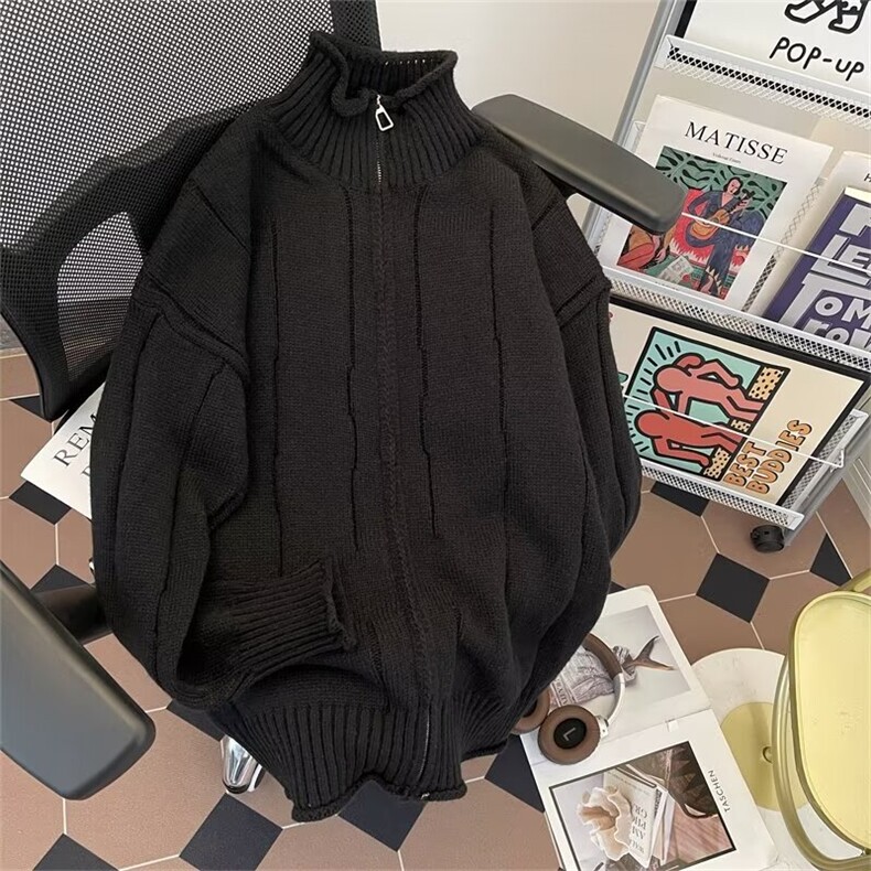 立领针织开衫男款秋冬季vintage潮针织衫M5687P53,男装针织衫/毛衣,星座1116-2