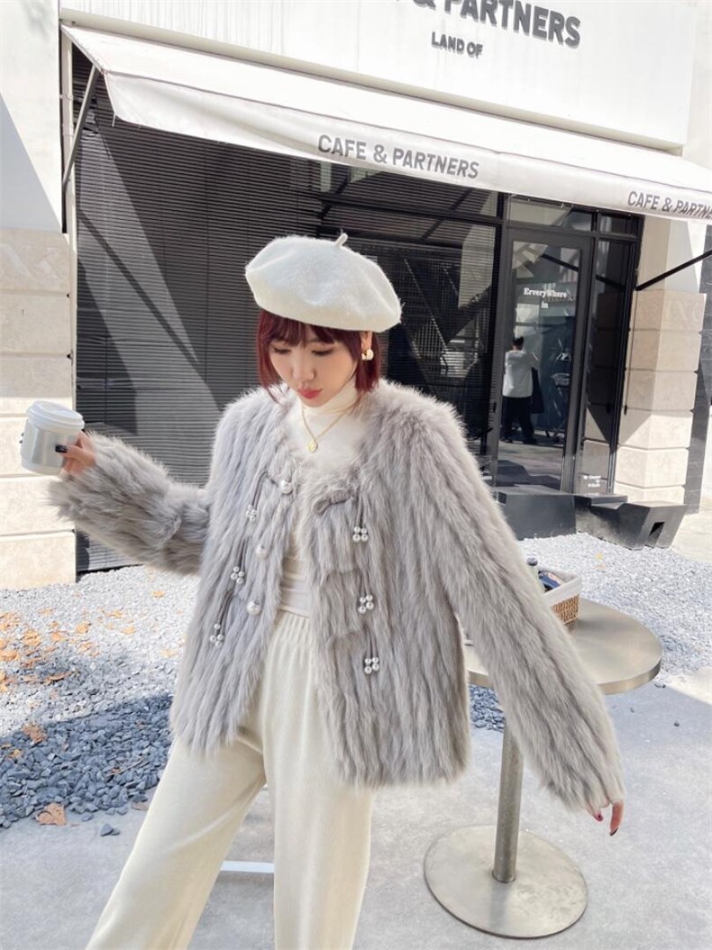 环保皮草外套，女装皮草，伊妹儿