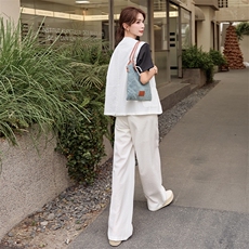 2025年夏季新款女装时尚气质马甲阔腿裤三件套，女装套装/套裙，浙宝二楼003号