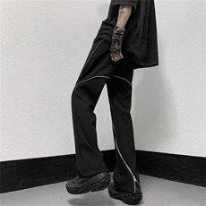 档口有货微弹春秋运动裤时尚纯色直筒潮休闲裤宽松型7127P53，男装休闲裤，星座410-2