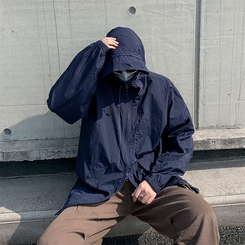夏季连帽防晒衣外套男冰丝户外透气防紫外线皮肤衣1008-92557-p45,男装防晒衣,星座1008