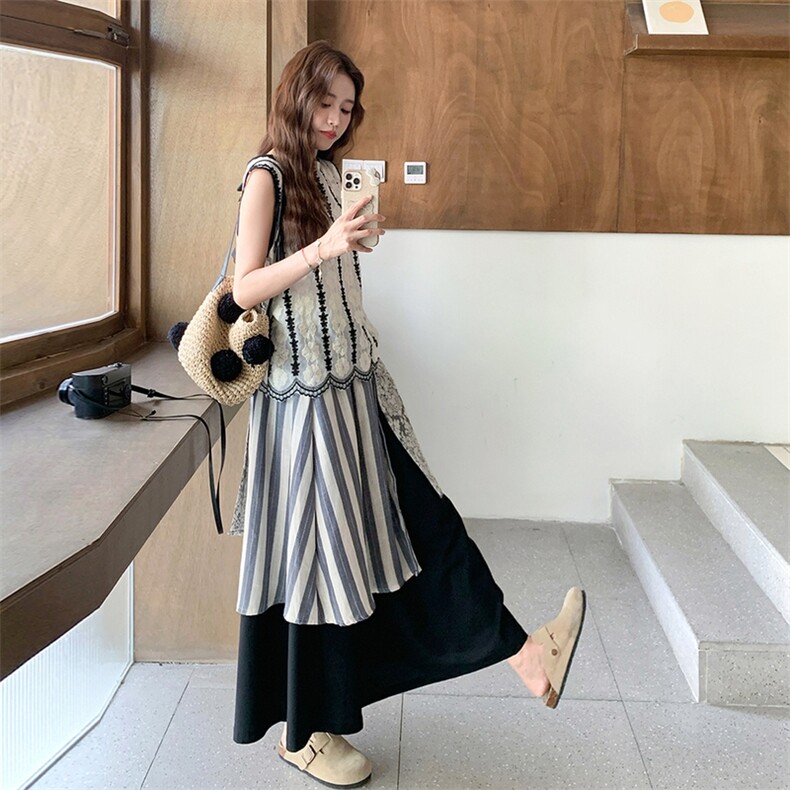 小香风刺绣吊带碎花半身裙套装女夏季大方得体独特漂亮绝美三件套,女装套装/套裙,2C115