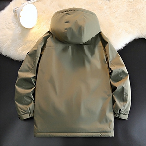 Y5277-P278 L-7XL大码工装90白鸭绒连帽潮牌羽绒服外套 主推图片