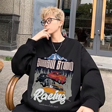 E27P38潮牌男连帽卫衣宽松2024秋冬新款翅膀时髦炸街外，男装卫衣，星座512-6