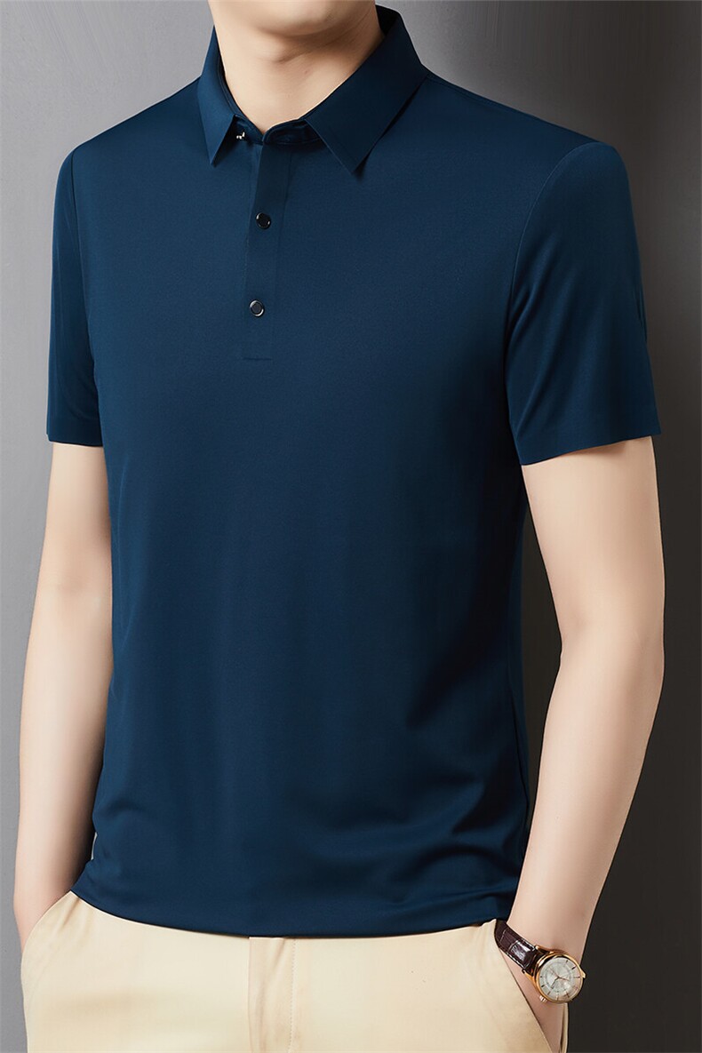 GDN-H88002春夏男士新款短袖无痕T恤青年修身翻领体恤休闲POLO衫,男装T恤,电商B360
