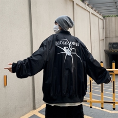 港风美式高街刺绣立领飞行服夹克街头嘻哈高街潮流潮牌JK0105-P63，男装夹克，星座308B-1