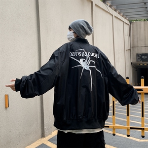 港风美式高街刺绣立领飞行服夹克街头嘻哈高街潮流潮牌JK0105-P63图片