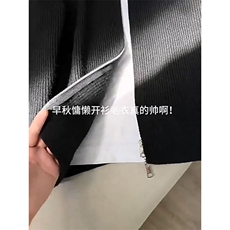 重磅秋冬北极绒双拉链毛衣开衫美式复古休闲慵懒风宽松针织衫外套，男装针织衫/毛衣，电商A486