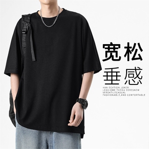 冰丝短袖夏季清凉轻薄舒适休闲透气纯色百搭 TT310特批-3359图片