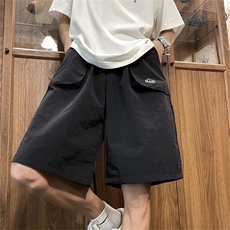 日系工装短裤男女夏季薄款运动中裤速干宽松休闲五分裤潮UK21-P28，男装休闲裤，星座1008