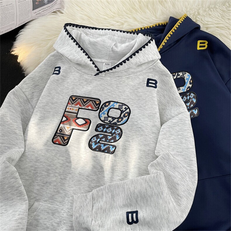 加绒加厚冬款男连帽卫衣字母图案刺绣拼色保暖夹克外套WY130P55,男装夹克,星座1013-1