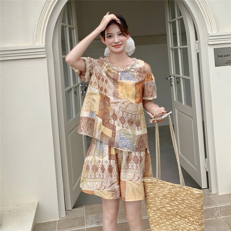2025现货夏季时尚潮流新款两件套套裤C271-9516-P125-K178,女装套装/套裙,2C271