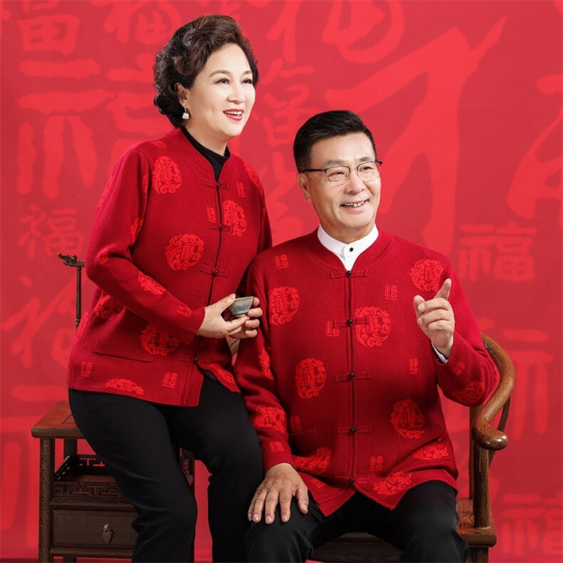 2025年秋季老年加绒针织开衫时尚百搭通勤简约休闲,女装短外套,衣恋羊绒