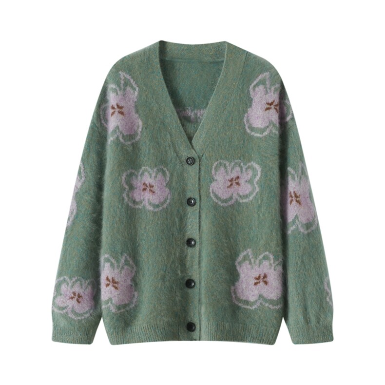 2025秋冬百搭时尚v领开衫纽扣针织羊绒衫，女装羊绒衫，品秋羊绒