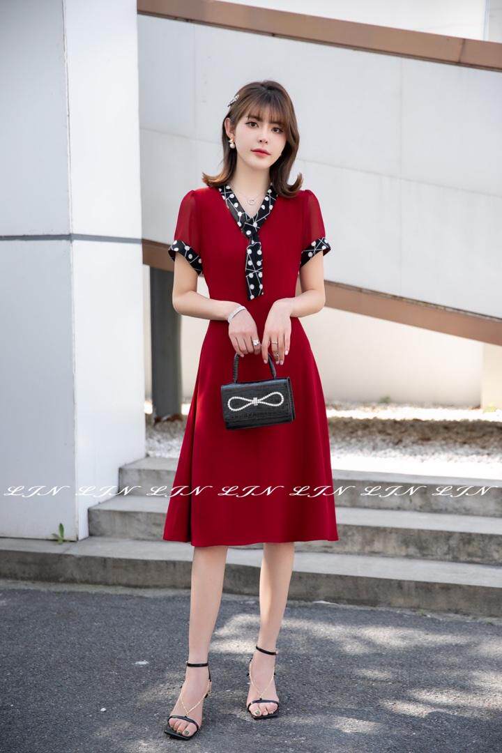 连衣裙简单大方，女装连衣裙，莲佳妮