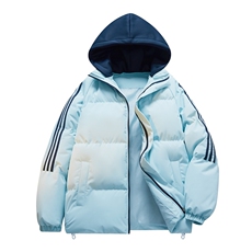 现货二开抖音得物三防织带加厚撞色连帽棉衣冬季棉服LL82567，男装棉衣，电商A486
