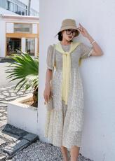 韩系碎花连衣裙，女装连衣裙，Bulanti