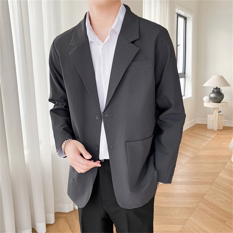 ins休闲西服男韩版潮流痞帅气小西装上衣港风潮牌单西外套，男装西服，星座505-2（原电商A260-1)