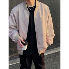 港风日系复古设计感贴袋拼接立领夹克男XZ213-JK4321-P108控128，男装夹克，星座213