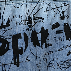 JK823-p80M-5X网格ins牛仔夹克绣花破洞大码男日系CITYBOY，男装夹克，星座103A