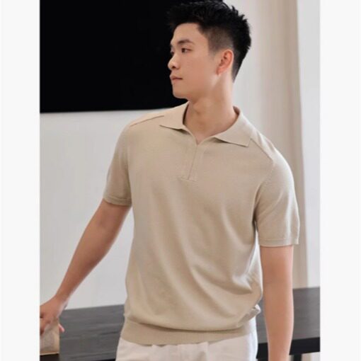 B68针织短袖杏色黑色M~3XLP28图片
