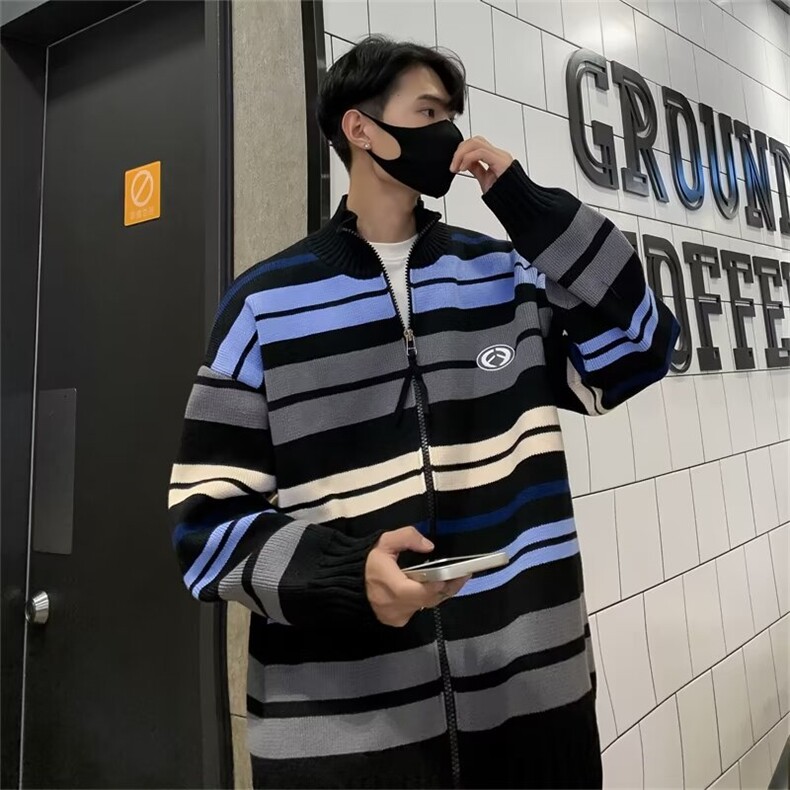 鹿毛绒美式毛衣男慵懒风休闲针织衫M5026P53,男装针织衫/毛衣,星座1116-2
