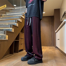 量大优供视频激光拖地直筒冰丝裤XH66-特P30，男装休闲裤，电商B367
