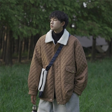 抖音2024重磅美式潮牌潮高中生工艺棉服外套A170-M826-TP85，男装棉衣，电商A170