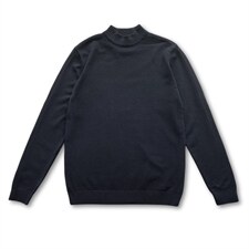 22秋轻熟半高领内搭套头打底衫纯色针织线衫毛线衣M56/P40特控60，男装T恤，电商A243