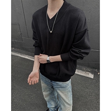 1506A/GM030/50毛衣外套慵懒风盐系叠穿羊毛衫潮1，男装针织衫/毛衣，星座1506A