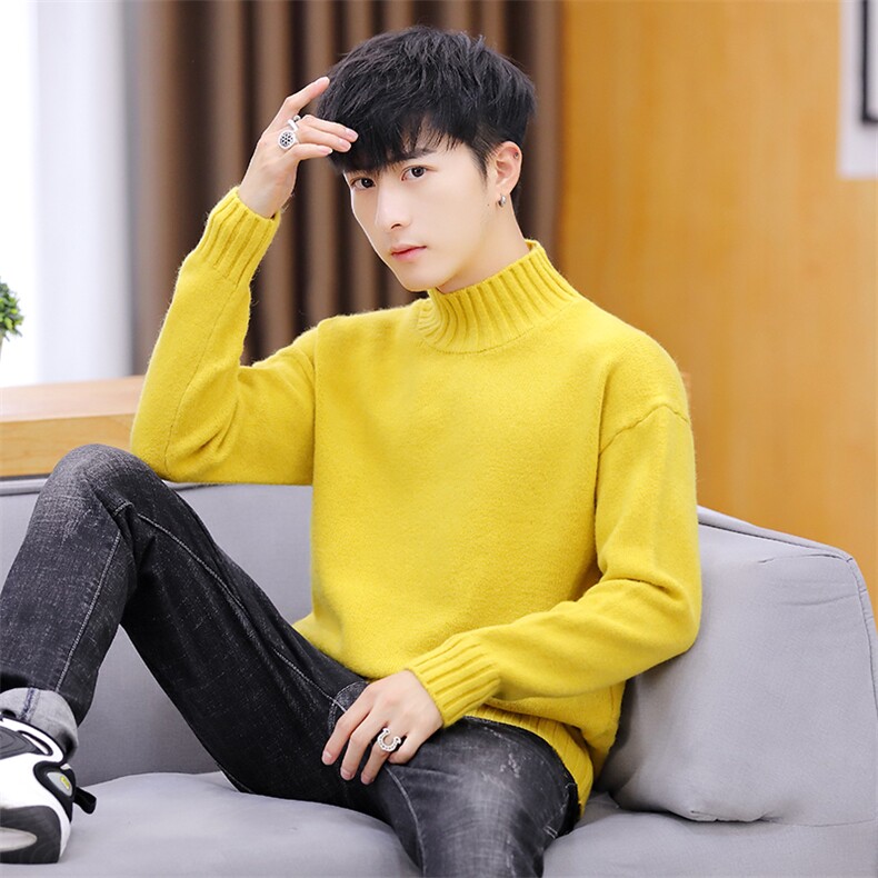 家乐6705毛衣男士2020冬季新款半高领打底针织衫男韩版潮流,男装针织衫/毛衣,电商D310（原电商305）