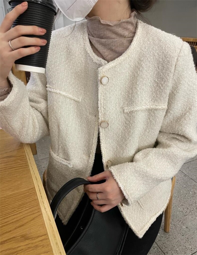 羊毛小香外套，其它，唯品