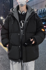 假两件棉服外套男连帽加厚棉衣2199-1特P90，男装棉衣，电商A309