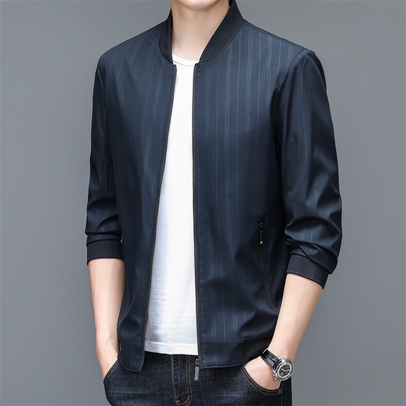 BJ22348钱塘2020-2春秋新款百搭中年男士商务休闲夹克外套P59,男装夹克,钱塘207-2