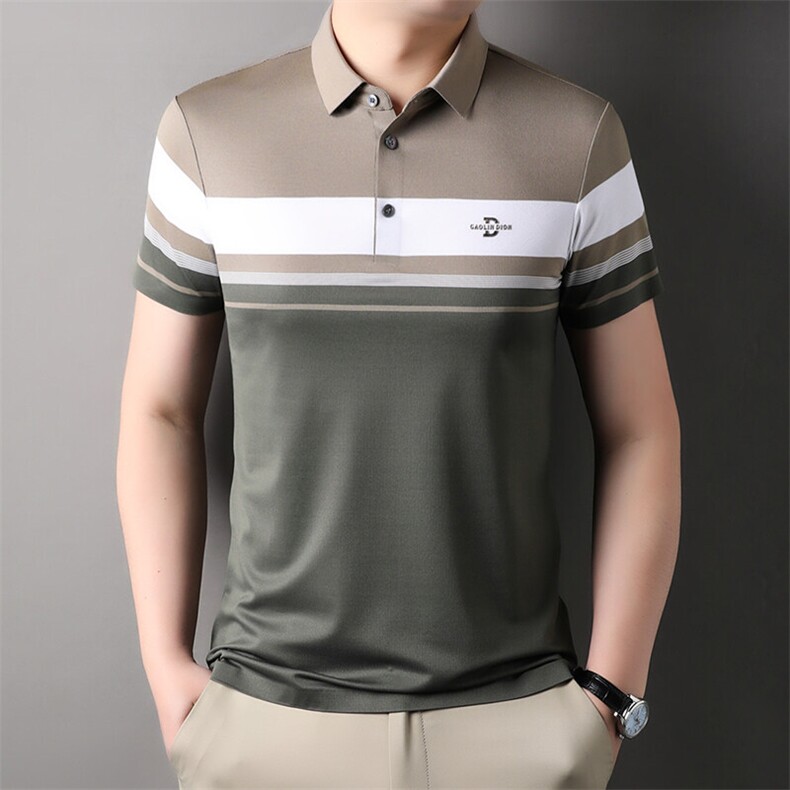 BGW805476夏季男士新款短袖T恤青年修身体恤休闲POLO衫图片