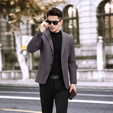 新款秋冬新款西服休闲复古天丝棉西装男2501P165，男装西服，电商D225